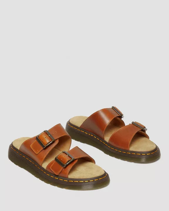 Dr. Martens Josef Suede Slide Sandals Oak