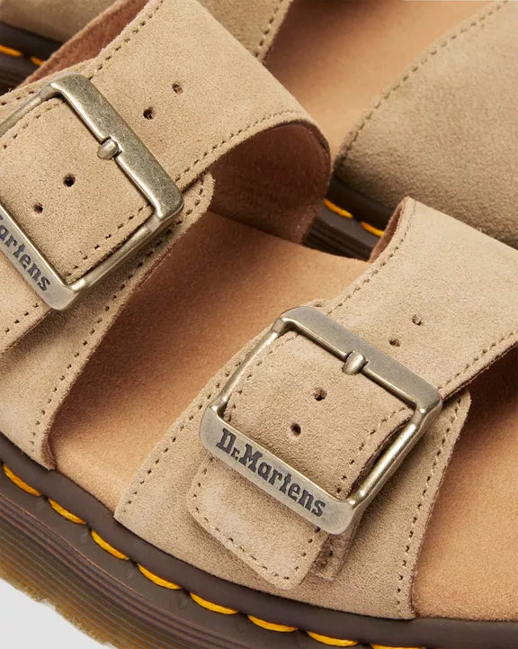 Dr. Martens Josef Suede Slide Sandals SAVANNAH TAN