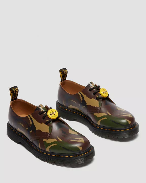 Dr. Martens 1461 Palace Vintage Smooth Leather Oxford Shoes Cherry Brown Multi