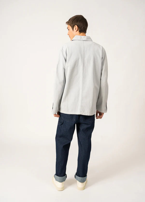 Saint James SIROCCO II Navy French Chore Jacket Gray