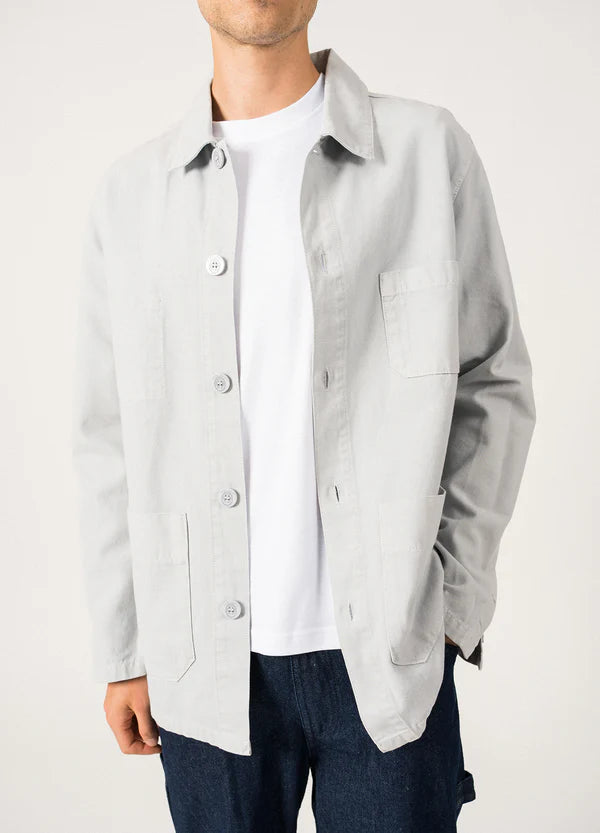 Saint James SIROCCO II Navy French Chore Jacket Gray