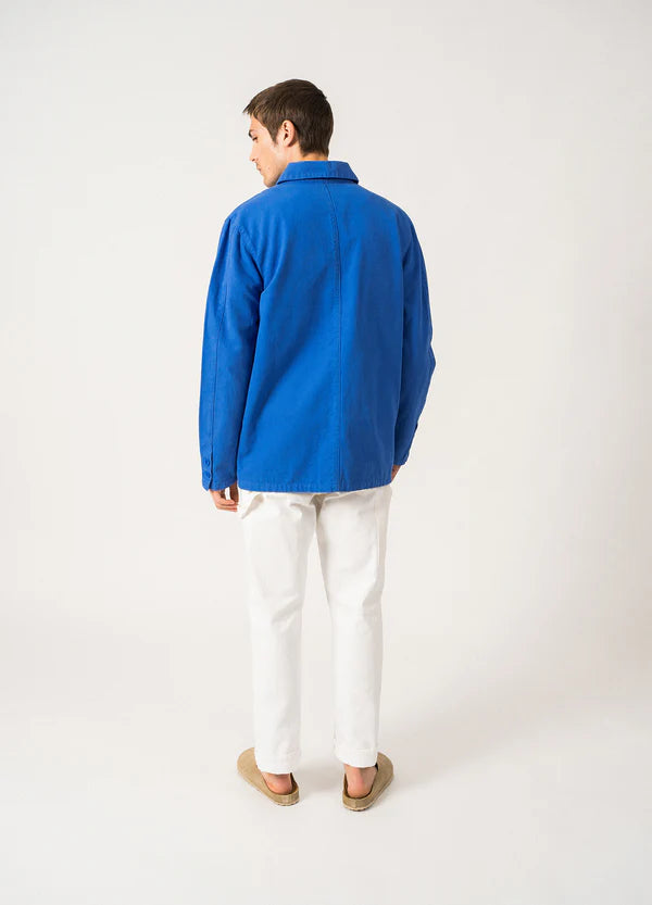 Saint James SIROCCO II Navy French Chore Jacket Mer Blue