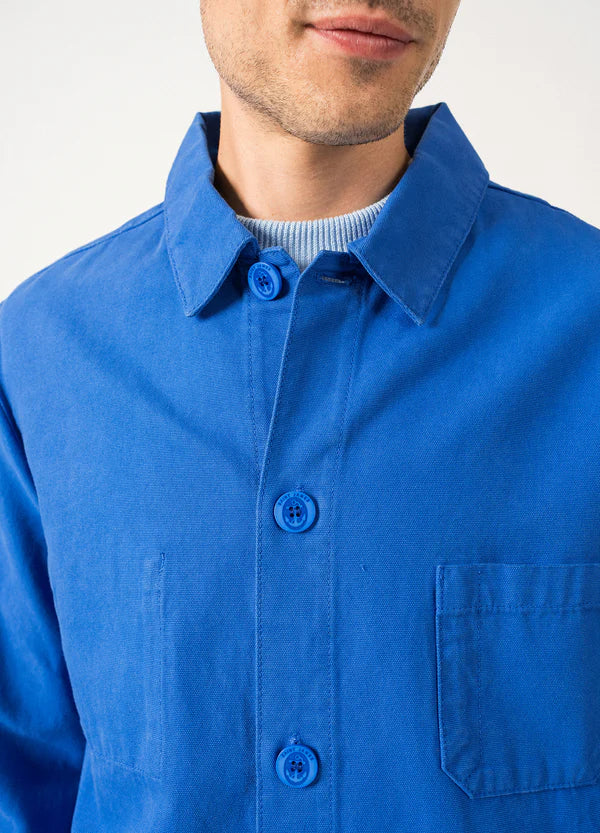 Saint James SIROCCO II Navy French Chore Jacket Mer Blue