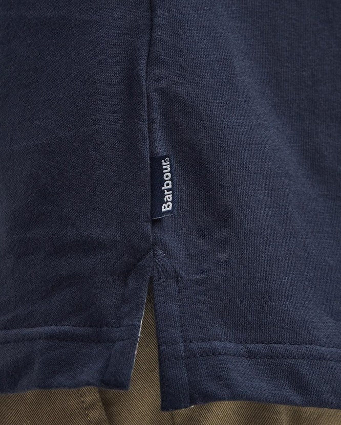 Barbour Men Corpatch Long-Sleeved Polo Shirt Navy