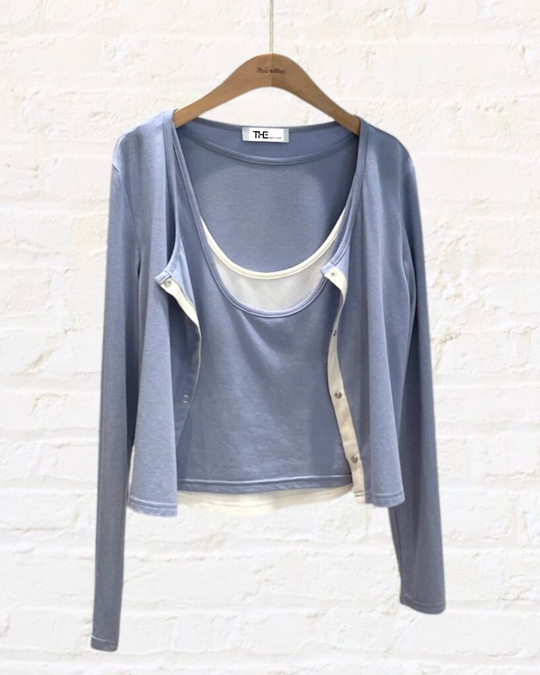 Cardigan & Tank Set Blue