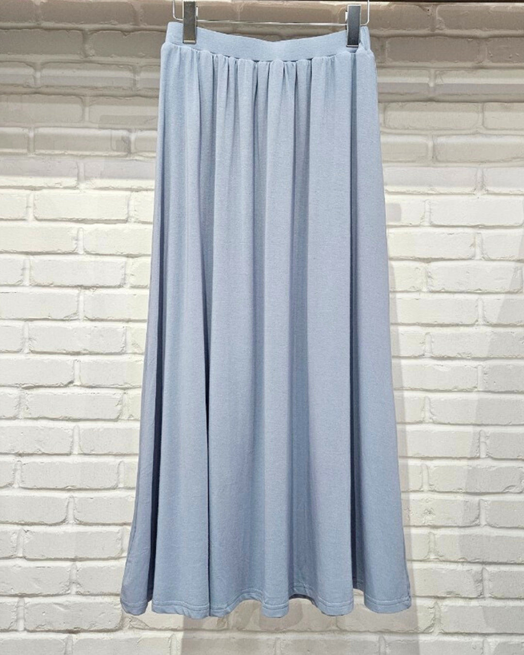 Cotton long skirt Blue