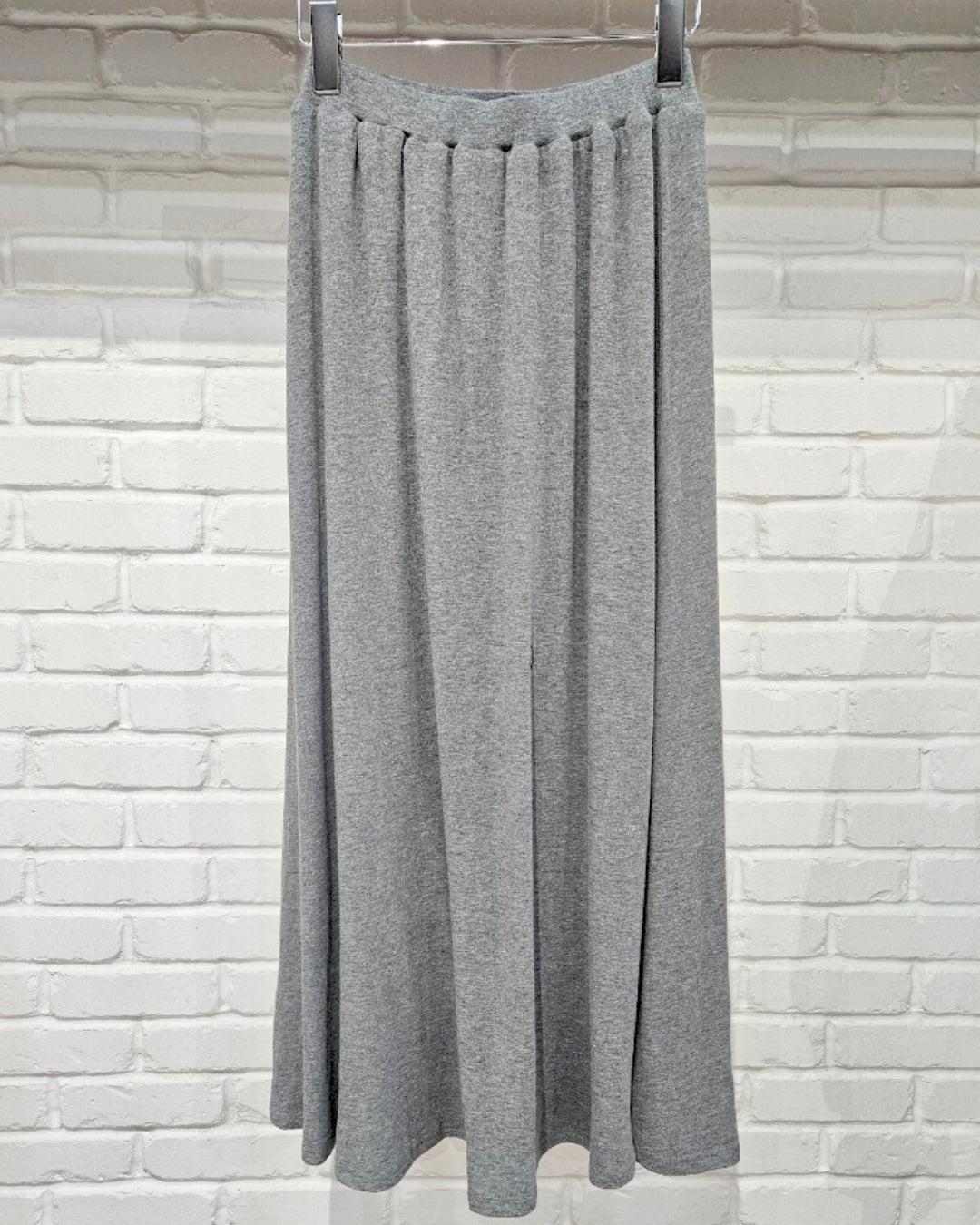 Cotton long skirt Grey