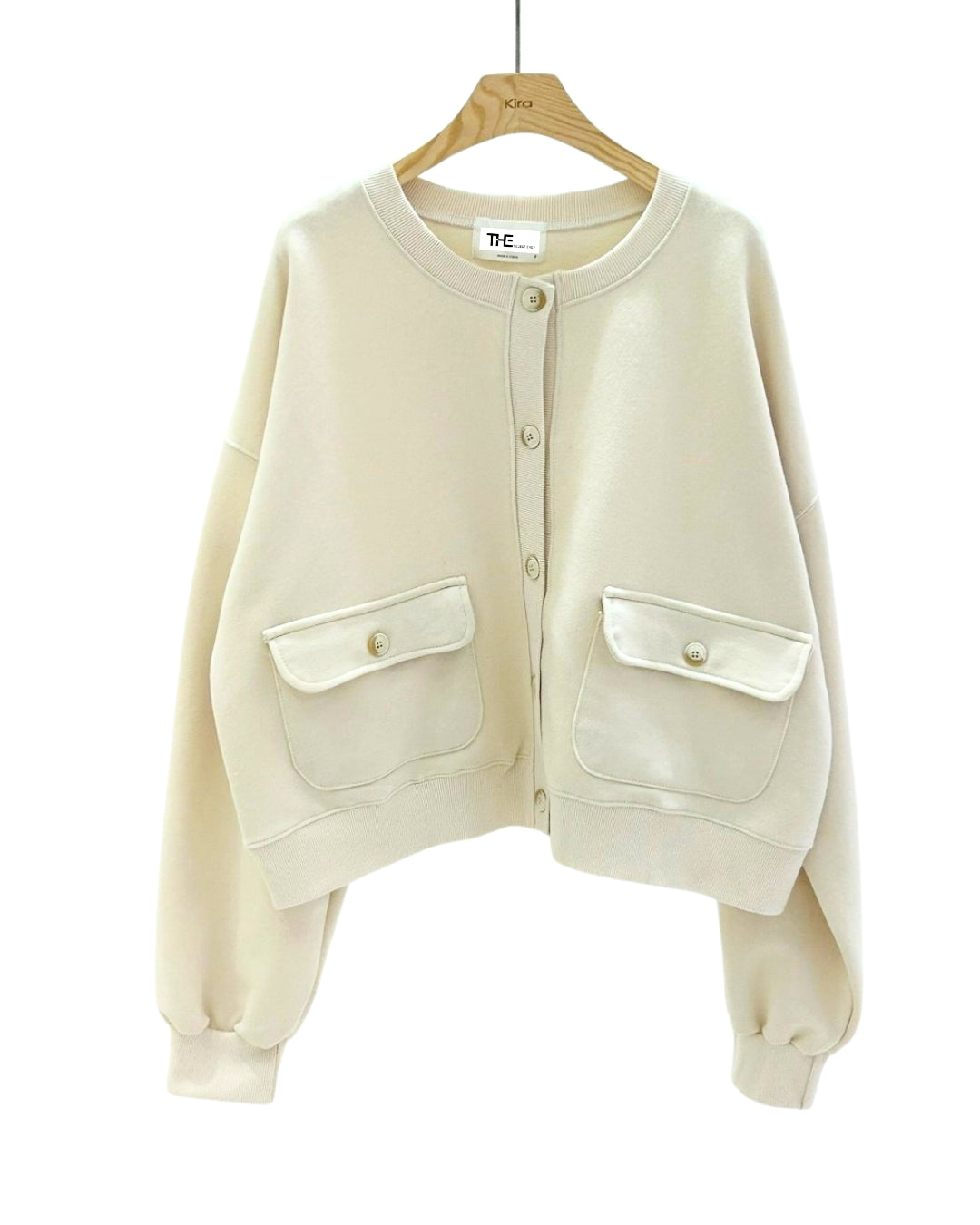 Pocket Detail Button-Up Cardigan