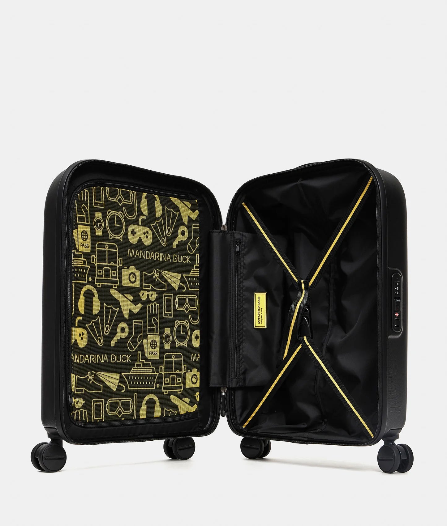 Mandarina Duck LOGODUCK Cabin Trolley |P10SZV54-651-TU| Black
