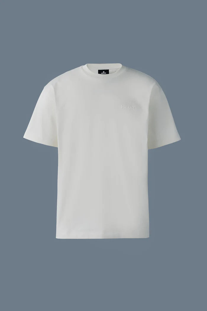 Mackage Men TEE-R Tee-shirt with Mackage silicone logo Cream