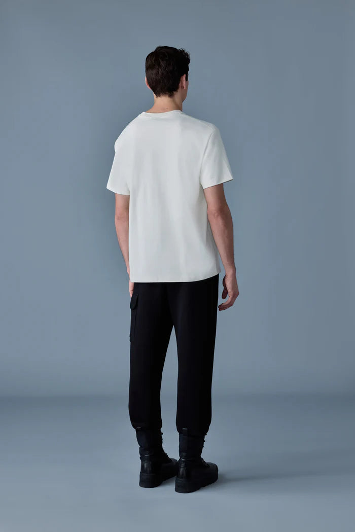 Mackage Men TEE-R Tee-shirt with Mackage silicone logo Cream