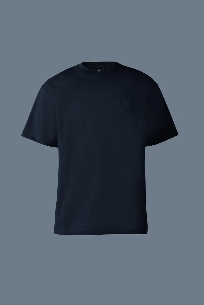 Mackage Men TEE-R Tee-shirt with Mackage silicone logo Leaf Navy
