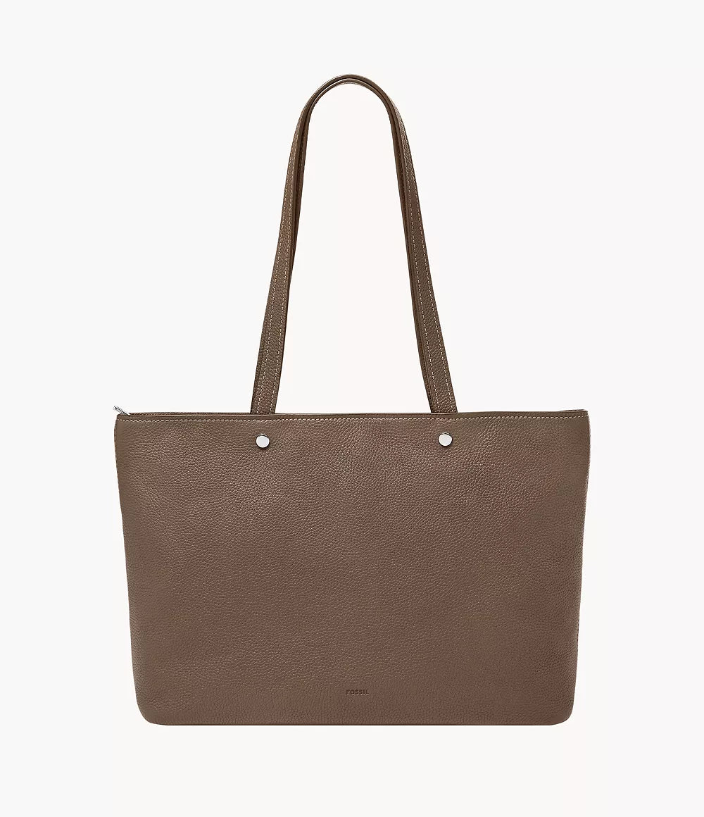 Fossil Women Jessie Top Zip Tote |ZB11105793| Smoke
