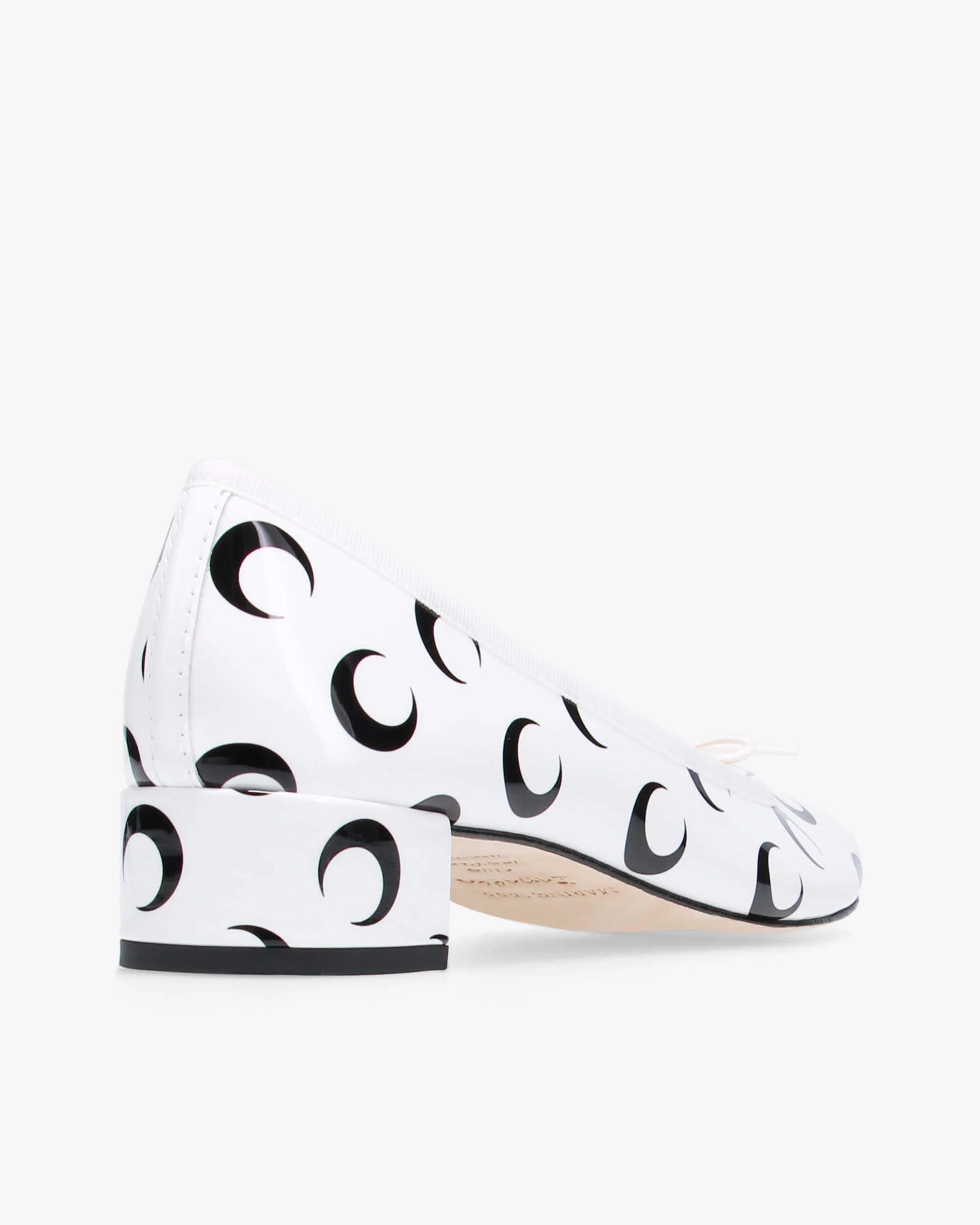 Repetto Camille Repetto x Marine Serre Ballet Flats Black and white
