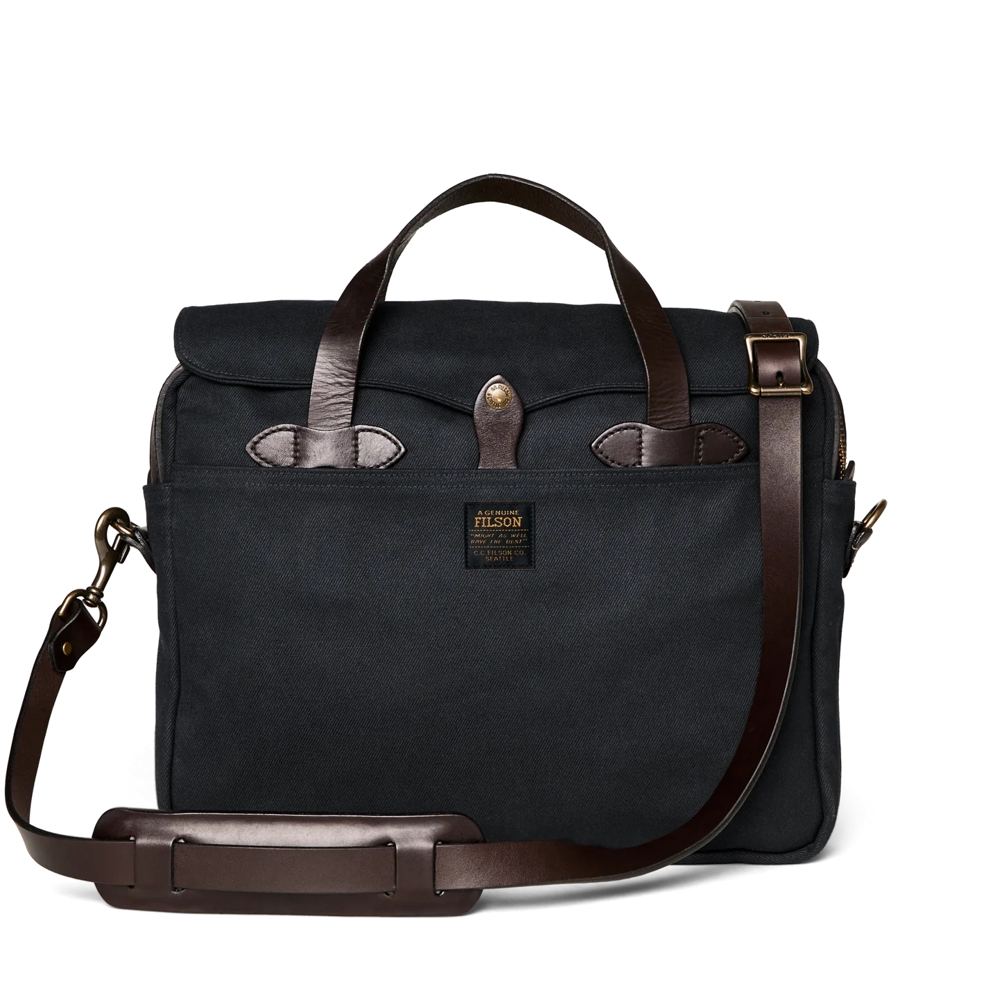 Filson Men Rugged Twill Original Briefcase |20195528| Navy 410