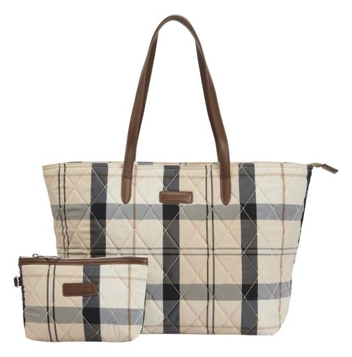 Barbour Women Wetherham Quilted Tartan Bag |LBA0344BE32| Safari Tartan