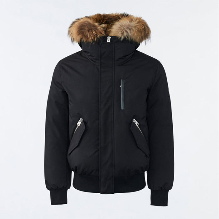 Mackage Men DIXON F Down Bomber With Natural Fur