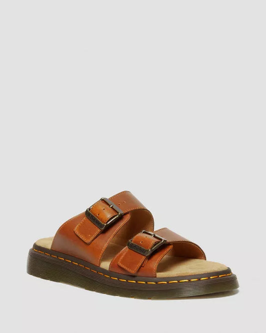 Dr. Martens Josef Suede Slide Sandals Oak