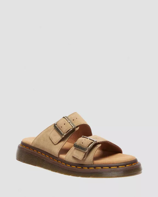Dr. Martens Josef Suede Slide Sandals SAVANNAH TAN