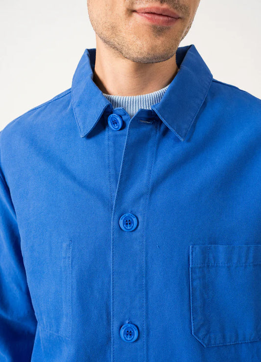 Saint James SIROCCO II Navy French Chore Jacket Mer Blue