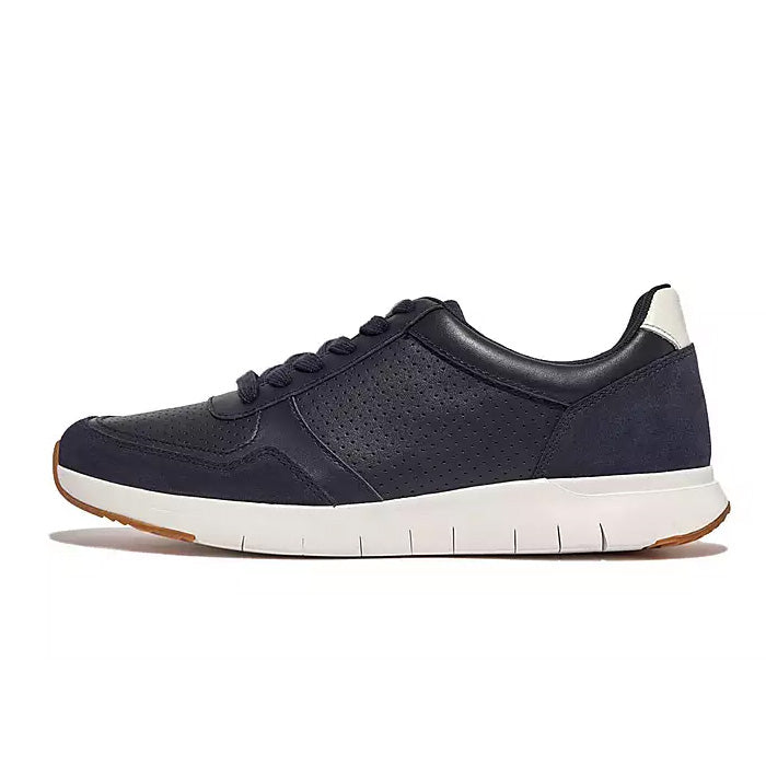 Fitflop Men Anatomiflex Mens Leather-Mix Sneakers |GF6-455| Midnight Navy White