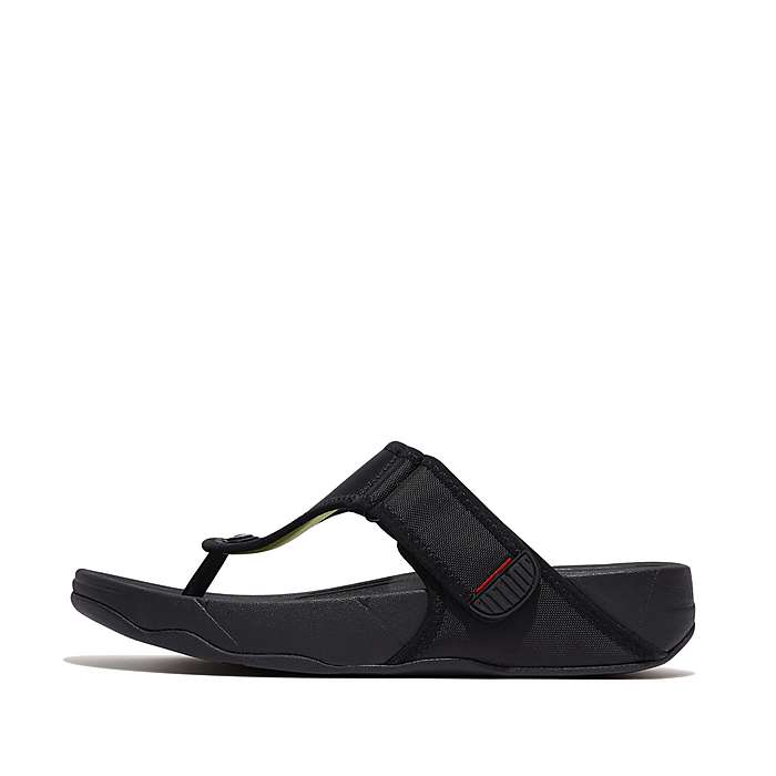 Fitflop Men Trakk Ii Mens Water-Resistant Toe-Post Sandals |GT2-001| Black