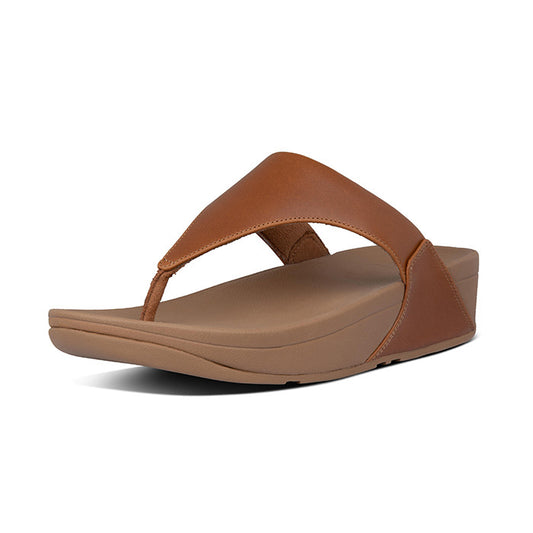 Fitflop Lulu Leather Toe post |I88-592| Light Tan