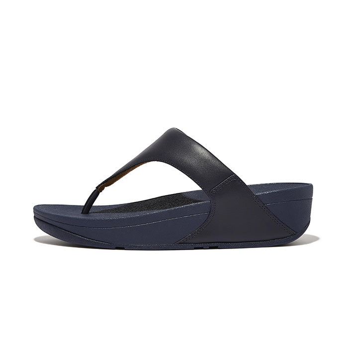 Fitflop Womens Lulu Leather Toepost |I88-A15| Deepest Blue