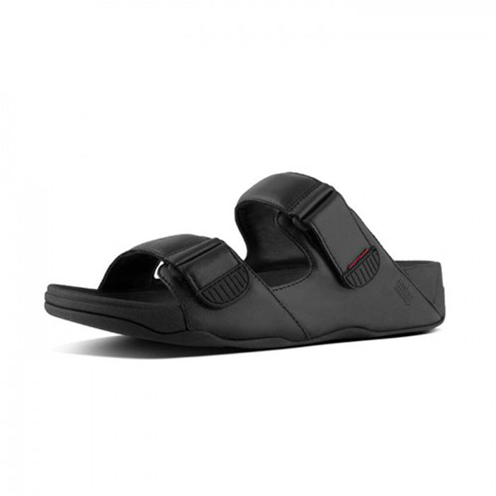 Fitflop Mens Gogh Moc Slide In Leather |L05-001| Black