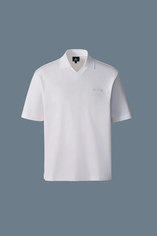 Mackage Men MARCO Organic Cotton Polo White