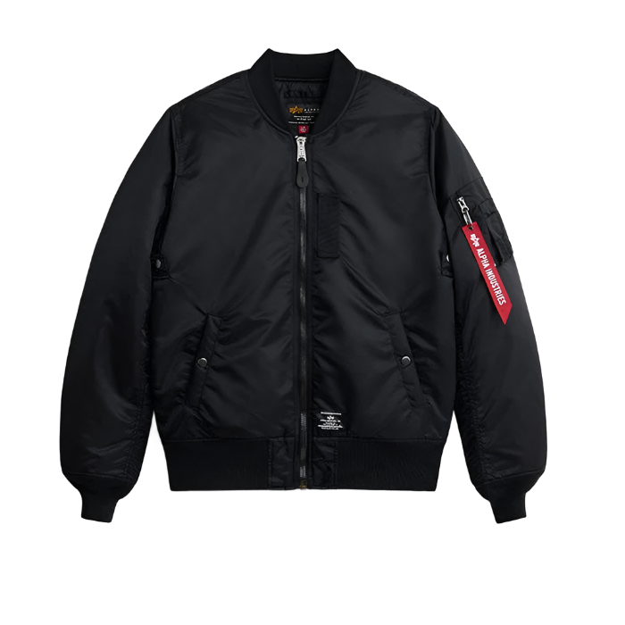 Alpha Industries Men Ma-1 Mod Bomber Jacket |MJM53504C1| Black