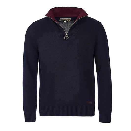 Barbour Men Nelson Essential Half Zip Sweater |MKN0863NY91| Navy