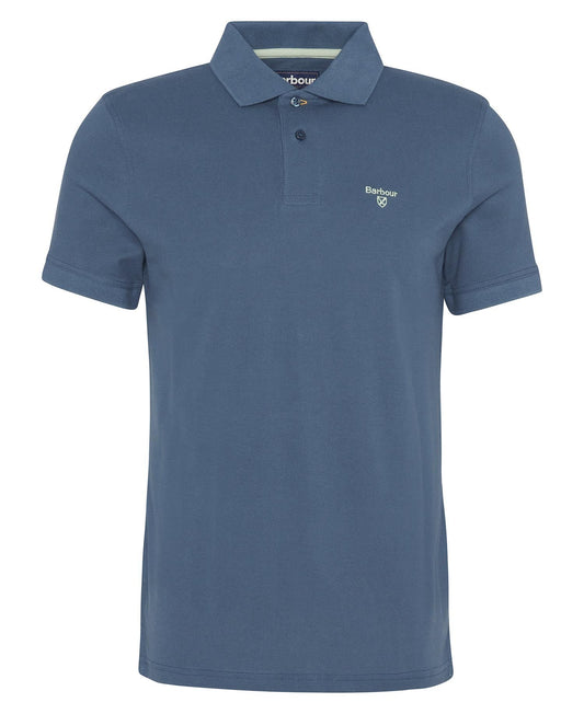 Barbour Men Lightweight Sports Polo Shirt |MML1367| Dusk Blue