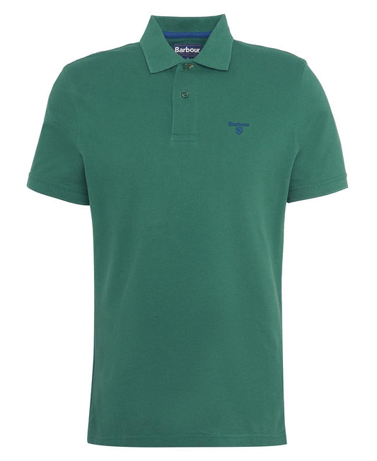 Barbour Men Lightweight Sports Polo Shirt |MML1367| Racing Green