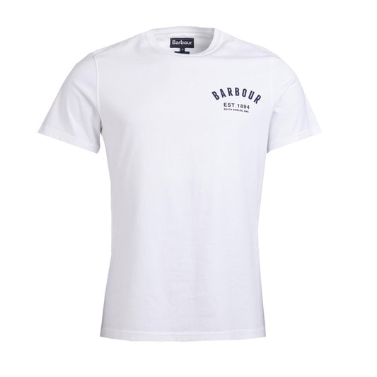 Barbour Men Preppy T-Shirt |MTS0502WH11| White