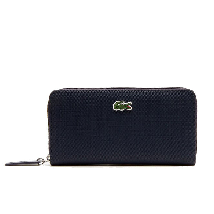 Lacoste Women L 12 12 Concept Petit Pique 12 Card Zip Wallet |NF2900PO| Penombre 141