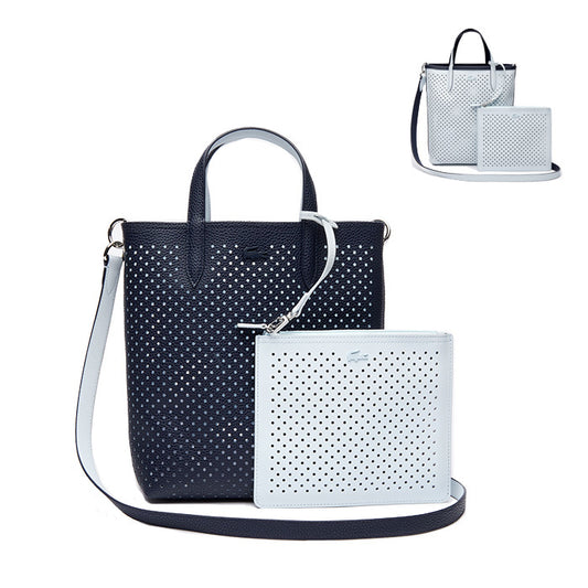 Lacoste Womens Anna Fantaisie Shopping Bag |NF3090AS| Dark Sapphire Illusion Bl D90