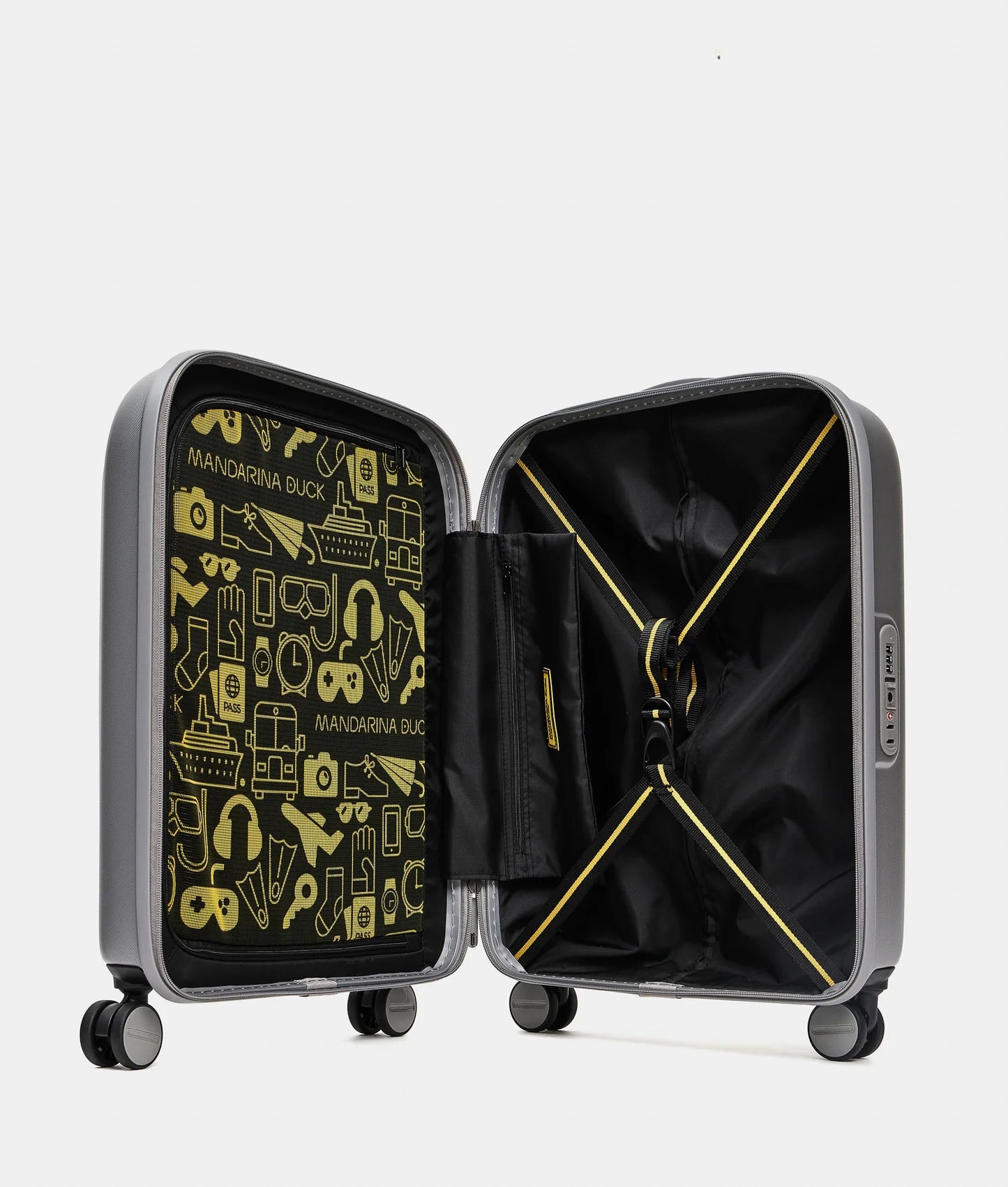 Mandarina Duck LOGODUCK Cabin Trolley |P10SZV54-466-TU| Silver