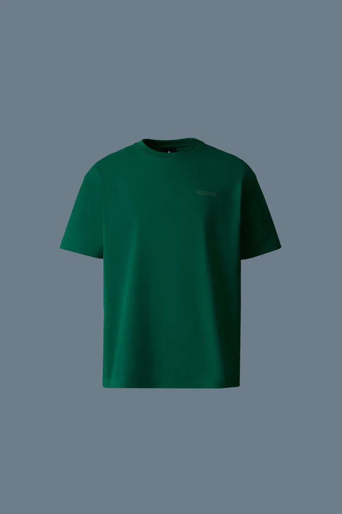Mackage Men TEE-R Tee-shirt with Mackage silicone logo Leaf Green