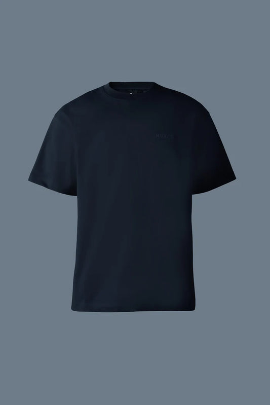 Mackage Men TEE-R Tee-shirt with Mackage silicone logo Leaf Navy
