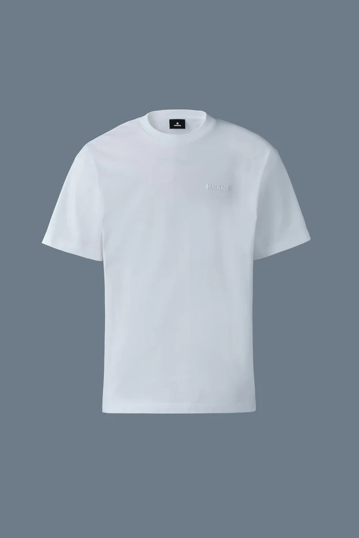 Mackage Men TEE-R Tee-shirt with Mackage silicone logo White