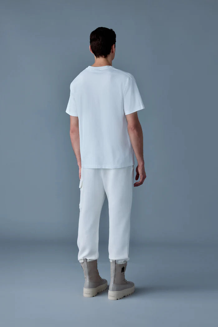 Mackage Men TEE-R Tee-shirt with Mackage silicone logo White