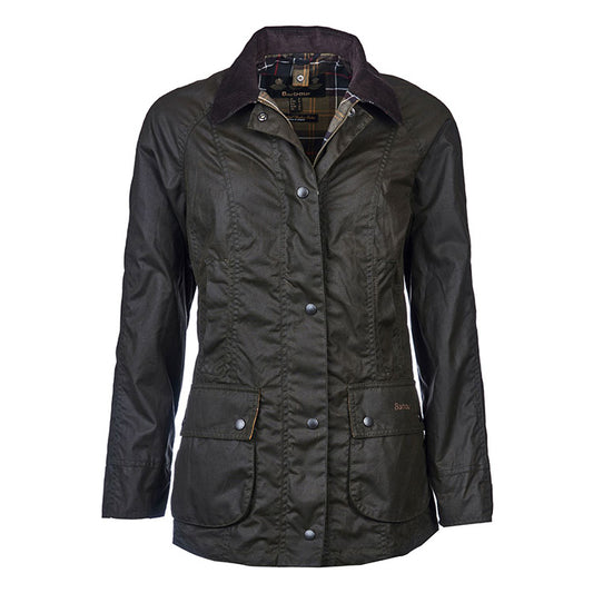 Barbour Women Classic Beadnell Wax Jacket |LWX0668OL71| Olive OL71