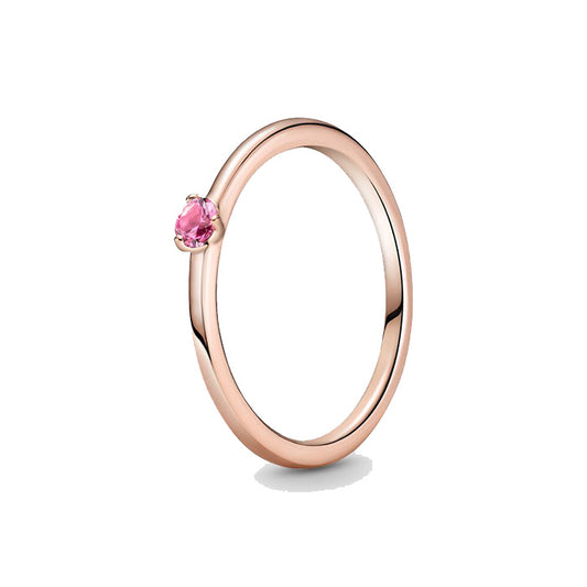 Pandora Rose Ring With Phlox Pink Crystal |189259C03|