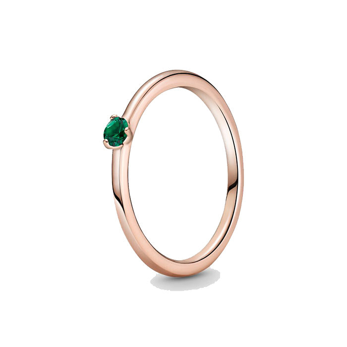 Pandora Rose Ring With Lake Green Crystal |189259C05|