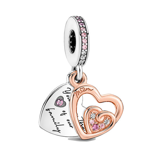 Pandora Entwined Infinite Hearts Double Dangle Charm |781020C01|