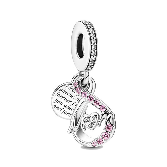 Pandora Mom Infinity Pave Double Dangle Charm |791468C01|