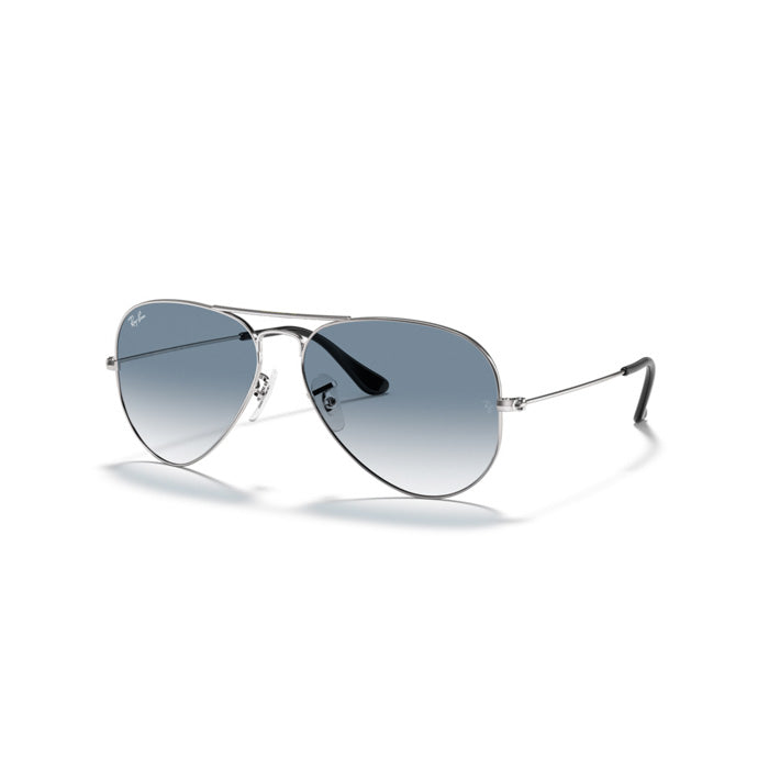 Ray Ban Aviator Large Metal |RB3025-003-3F-55| Light Blue Gra 805289307686