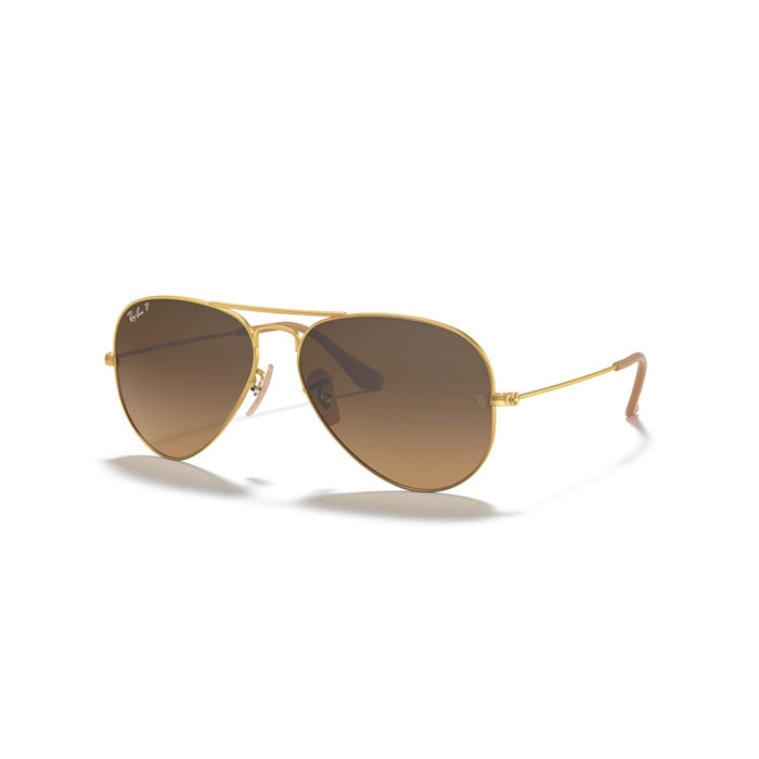 Ray Ban Aviator Large Metal |RB3025-112-M2-58| Brown Gra Brown Polarized 8053672087901