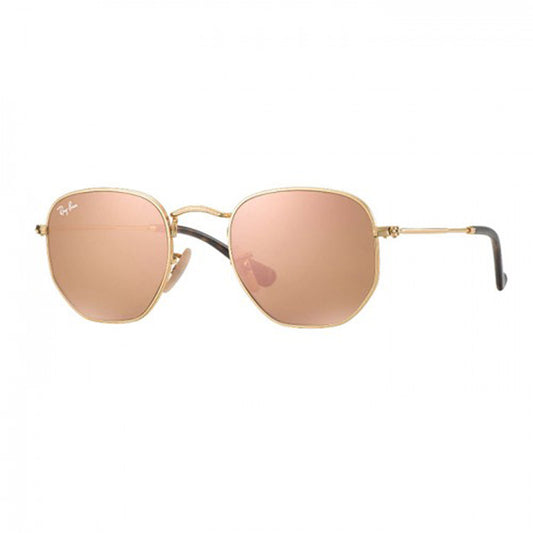 Ray Ban Hexagonal Flat Lenses Gold Copper Flash |RB3548N-001-Z251| 8053672611700